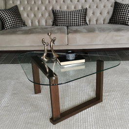 Hanah Home Mesa de centro Cam Orta S302 en Nogal